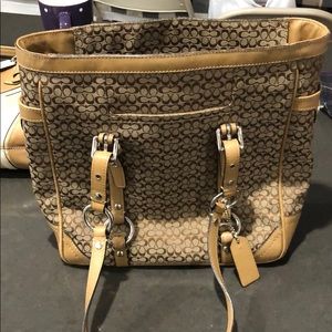 Coach tan purse